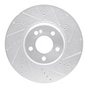 631-63117R Drilled/Slotted Brake Rotor [Silver], Fits Select Mercedes-Benz, Position: Front Right