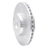 631-63117R Drilled/Slotted Brake Rotor [Silver], Fits Select Mercedes-Benz, Position: Front Right - image 2