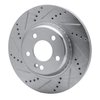 631-63118L Drilled/Slotted Brake Rotor [Silver], Fits Select Mercedes-Benz, Position: Rear Left - image 2
