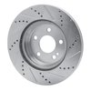 631-63118L Drilled/Slotted Brake Rotor [Silver], Fits Select Mercedes-Benz, Position: Rear Left - image 4