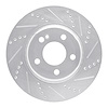 631-63118R Drilled/Slotted Brake Rotor [Silver], Fits Select Mercedes-Benz, Position: Rear Right - image 1