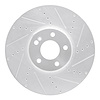 631-63119R Drilled/Slotted Brake Rotor [Silver], Fits Select Mercedes-Benz, Position: Front Right