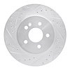 631-63122L Drilled/Slotted Brake Rotor [Silver], 1998-2005 Mercedes-Benz, Position: Front Left - image 1