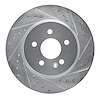 631-63122R Drilled/Slotted Brake Rotor [Silver], 1998-2005 Mercedes-Benz, Position: Front Right - image 1