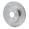 631-63122R Drilled/Slotted Brake Rotor [Silver], 1998-2005 Mercedes-Benz, Position: Front Right - image 2