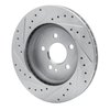 631-63122R Drilled/Slotted Brake Rotor [Silver], 1998-2005 Mercedes-Benz, Position: Front Right - image 4
