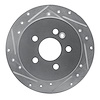 631-63123L Drilled/Slotted Brake Rotor [Silver], 1998-2005 Mercedes-Benz, Position: Rear Left - image 1