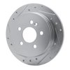 631-63123L Drilled/Slotted Brake Rotor [Silver], 1998-2005 Mercedes-Benz, Position: Rear Left - image 2