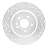 631-63125L Drilled/Slotted Brake Rotor [Silver], 2000-2005 Mercedes-Benz, Position: Rear Left - image 1