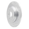 631-63125R Drilled/Slotted Brake Rotor [Silver], 2000-2005 Mercedes-Benz, Position: Rear Right - image 2