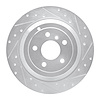 631-63129R Drilled/Slotted Brake Rotor [Silver], 2006-2012 Mercedes-Benz, Position: Rear Right - image 1