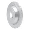 631-63129R Drilled/Slotted Brake Rotor [Silver], 2006-2012 Mercedes-Benz, Position: Rear Right - image 2