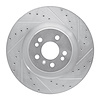 631-63130R Drilled/Slotted Brake Rotor [Silver], 2006-2012 Mercedes-Benz, Position: Front Right - image 1
