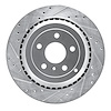 631-63131L Drilled/Slotted Brake Rotor [Silver], 2006-2012 Mercedes-Benz, Position: Rear Left - image 1
