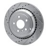631-63131L Drilled/Slotted Brake Rotor [Silver], 2006-2012 Mercedes-Benz, Position: Rear Left - image 2