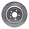 631-63131R Drilled/Slotted Brake Rotor [Silver], 2006-2012 Mercedes-Benz, Position: Rear Right - image 1