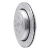 631-63131R Drilled/Slotted Brake Rotor [Silver], 2006-2012 Mercedes-Benz, Position: Rear Right - image 2