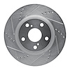 631-63135L Drilled/Slotted Brake Rotor [Silver], 2008-2018 Mercedes-Benz, Position: Front Left