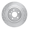 631-63140L Drilled/Slotted Brake Rotor [Silver], 2012-2019 Mercedes-Benz, Position: Rear Left