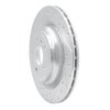 631-63140L Drilled/Slotted Brake Rotor [Silver], 2012-2019 Mercedes-Benz, Position: Rear Left - image 2