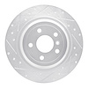 631-63143L Drilled/Slotted Brake Rotor [Silver], 2012-2018 Mercedes-Benz, Position: Rear Left - image 1