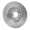 631-63143R Drilled/Slotted Brake Rotor [Silver], 2012-2018 Mercedes-Benz, Position: Rear Right - image 4