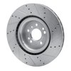 631-63146L Drilled/Slotted Brake Rotor [Silver], 2013-2019 Mercedes-Benz, Position: Front Left - image 4
