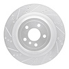 631-63150L Drilled/Slotted Brake Rotor [Silver], 2013-2019 Mercedes-Benz, Position: Rear Left - image 1