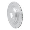 631-63150L Drilled/Slotted Brake Rotor [Silver], 2013-2019 Mercedes-Benz, Position: Rear Left - image 2