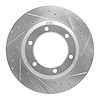 631-63153R Drilled/Slotted Brake Rotor [Silver], 1992-2017 Freightliner, Position: Fr & Rr Right,Rr Right - image 1