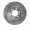 631-63154R Drilled/Slotted Brake Rotor [Silver], 1997-2005 Freightliner, Position: Fr & Rr Right - image 1