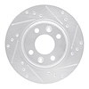 631-63159R Drilled/Slotted Brake Rotor [Silver], 2015-2019 Multiple Makes/Models, Position: Front Right - image 1