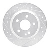 631-63161L Drilled/Slotted Brake Rotor [Silver], Fits Select Mercedes-Benz, Position: Rear Left - image 1