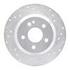 631-63161R Drilled/Slotted Brake Rotor [Silver], Fits Select Mercedes-Benz, Position: Rear Right