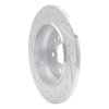 631-63161R Drilled/Slotted Brake Rotor [Silver], Fits Select Mercedes-Benz, Position: Rear Right - image 4