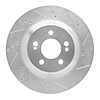 631-63165R Drilled/Slotted Brake Rotor [Silver], 2015-2021 Mercedes-Benz, Position: Rear Right