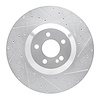 631-63166R Drilled/Slotted Brake Rotor [Silver], Fits Select Mercedes-Benz, Position: Rear Right