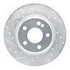 631-63173L Drilled/Slotted Brake Rotor [Silver], 2015-2021 Mercedes-Benz, Position: Rear Left - image 1