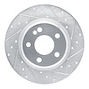 631-63173R Drilled/Slotted Brake Rotor [Silver], 2015-2021 Mercedes-Benz, Position: Rear Right - image 1