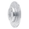 631-63173R Drilled/Slotted Brake Rotor [Silver], 2015-2021 Mercedes-Benz, Position: Rear Right - image 2