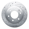631-63175L Drilled/Slotted Brake Rotor [Silver], Fits Select Multiple Makes/Models, Position: Rear Left,Rr Left