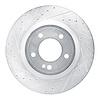 631-63177L Drilled/Slotted Brake Rotor [Silver], Fits Select Mercedes-Benz, Position: Rear Left - image 1