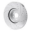 631-63180L Drilled/Slotted Brake Rotor [Silver], Fits Select Mercedes-Benz, Position: Front Left - image 4