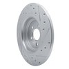 631-63182L Drilled/Slotted Brake Rotor [Silver], Fits Select Mercedes-Benz, Position: Rear Left - image 4