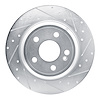 631-63182R Drilled/Slotted Brake Rotor [Silver], Fits Select Mercedes-Benz, Position: Rear Right - image 1