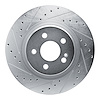 631-63183L Drilled/Slotted Brake Rotor [Silver], Fits Select Mercedes-Benz, Position: Rear Left - image 1
