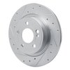 631-63184L Drilled/Slotted Brake Rotor [Silver], Fits Select Mercedes-Benz, Position: Rear Left - image 2