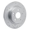 631-63184R Drilled/Slotted Brake Rotor [Silver], Fits Select Mercedes-Benz, Position: Rear Right - image 2