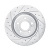 631-63187L Drilled/Slotted Brake Rotor [Silver], Fits Select Mercedes-Benz, Position: Rear Left