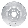 631-63192R Drilled/Slotted Brake Rotor [Silver], Fits Select Mercedes-Benz, Position: Front Right